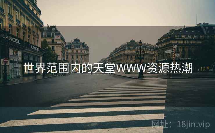 世界范围内的天堂WWW资源热潮
